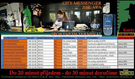 V Jihlavě doručíme při nákupu v našem E-shopu zboží do 30 minut od objednávky.